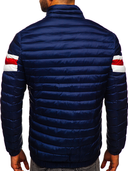 Geacă sport bărbați matlasată bleumarin Bolf 6574