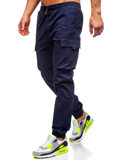 Pantaloni cargo bleumarin bărbați Bolf 701
