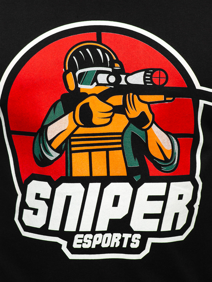 Tricou din bumbac alb cu imprimeu Bolf 143022