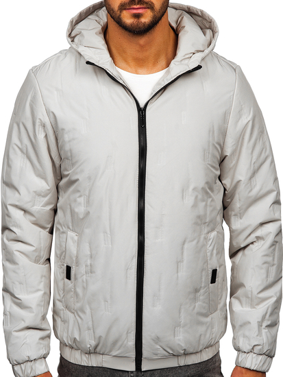 Geacă bej cu glugă Bolf 5M3116