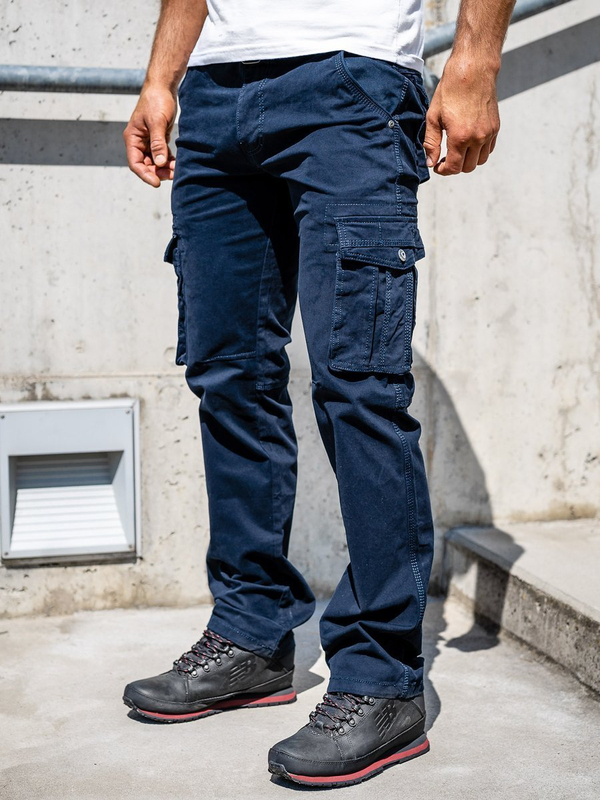 Pantaloni cargo bleumarin bărbați Bolf 1672