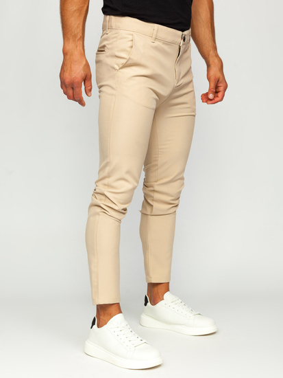 Pantaloni chinos bej Bolf 0031