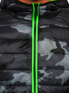 Geacă neagră-verde sport army Bolf SM83