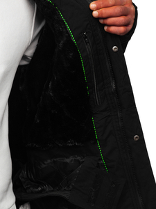 Geacă de ski sport negru-verde Bolf 7097