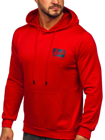 Hanorac cu imprimeu roșu Bolf HY971