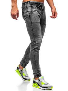 Blugi joggers negri Bolf KA1860