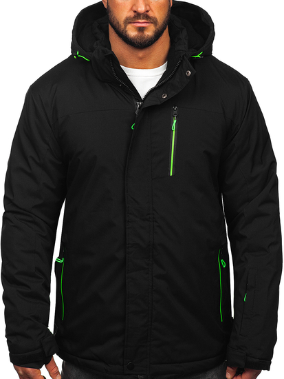 Geacă de ski sport negru-verde Bolf 7097
