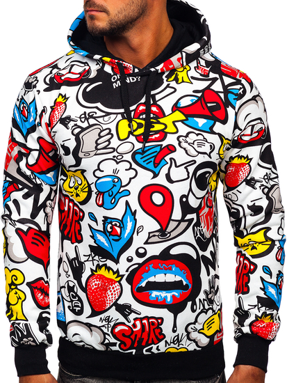 Hanorac multicolor cu imprimeu Bolf 141003