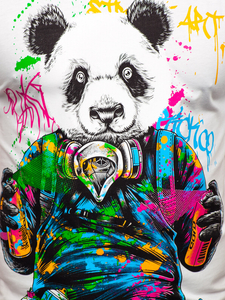 Tricou alb cu imprimeu Bolf 2186