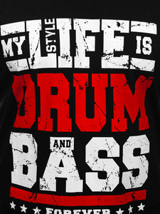 Maiou negru tank top cu imprimeu Bolf 14810