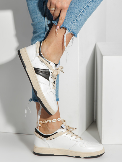 Beżowe buty damskie sportowe Denley 23