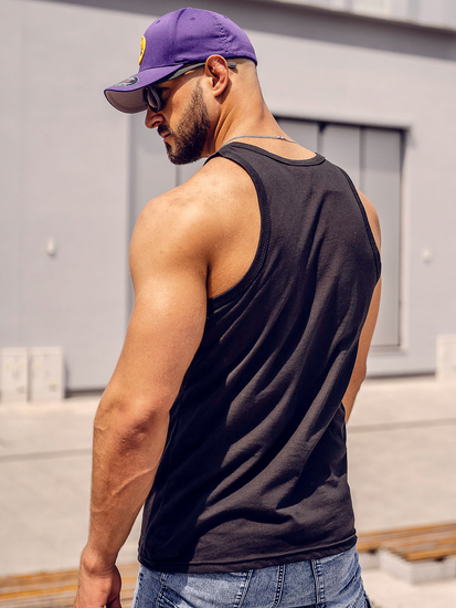 Maiou negru cu imprimeu Bolf 14832A