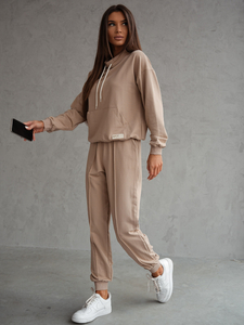 Set trening din două piese pentru femei bej Bolf 82162