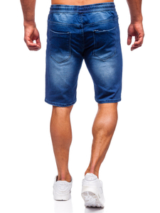 Pantaloni scurți din denim bleumarin bărbătesc Bolf MP00601BS