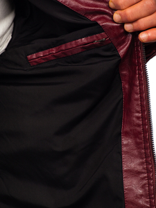 Geacă de piele neagră biker Bolf 2002