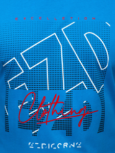 Tricou din bumbac albastru-aprins Bolf 14748