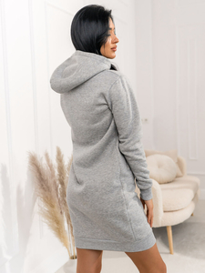 Hanoracă lungă gri de damă Bolf YS10005A2