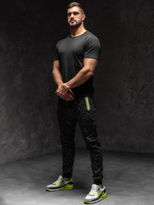 Pantaloni de trening negri Bolf 55037A1