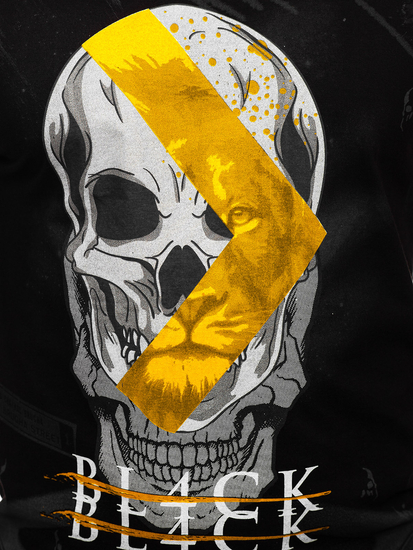 Maiou negru cu imprimeu Bolf 14814