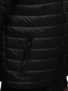 Geacă matlasată bomber neagră Bolf MY-02