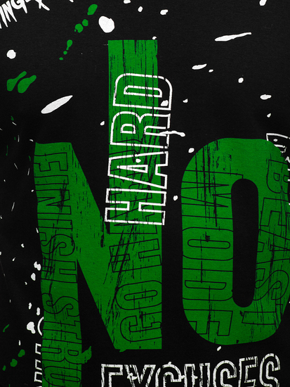 Maiou negru cu imprimeu Bolf 14825