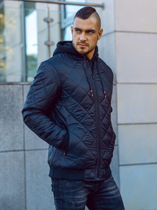 Geacă bomber bărbați negru Bolf AK76-A