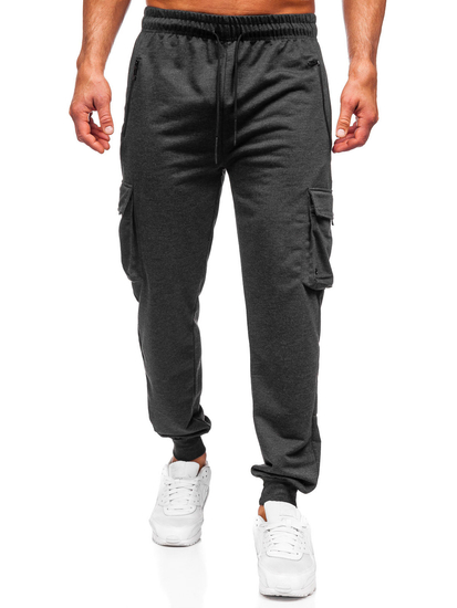 Pantaloni de trening joggers cargo grafit Bolf JX6360