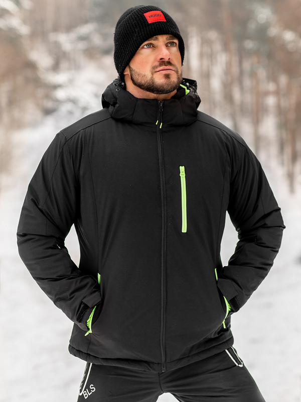 Geacă de iarnă sport neagră Bolf HH011