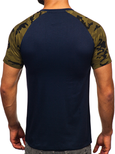 Tricou bleumarin-army Bolf 8T82