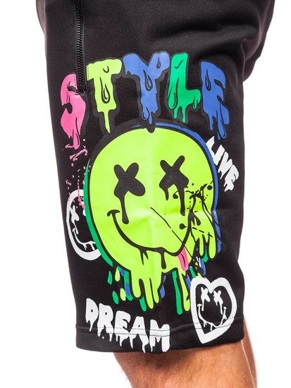 Pantaloni scurți de trening negri Bolf HS7195