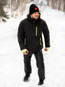 Geacă de iarnă sport neagră Bolf HH011