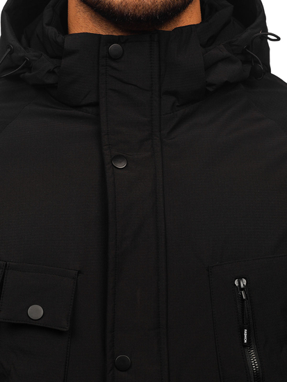 Geaca de iarna neagra pentru barbati Bolf 25M9806