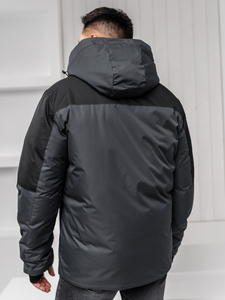 Jachetă de iarnă pentru bărbați din grafit Bolf 91M9902A1