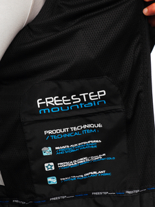 Geacă softshell neagră-albastră Bolf WX062