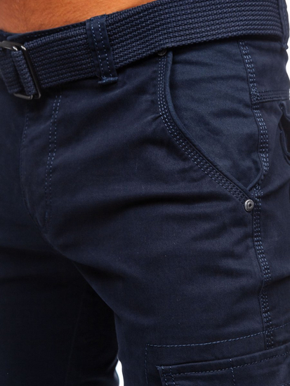 Pantaloni cargo bleumarin bărbați Bolf 1672