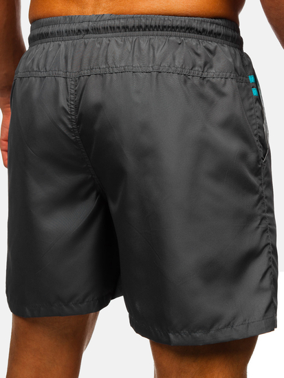 Pantaloni scurți de baie bărbătești grafit Bolf QD32