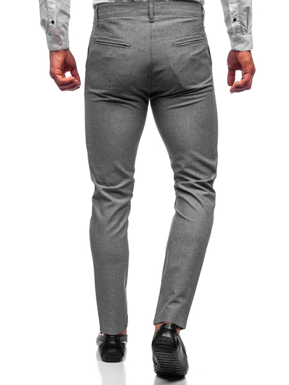Pantaloni chinos gri Bolf 0016