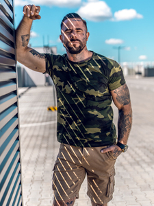 Tricou camo pentru bărbați Bolf S807A1
