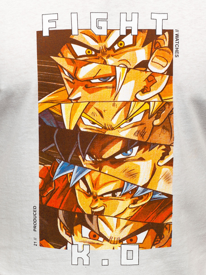 Tricou alb cu aplicații Bolf 2611-1