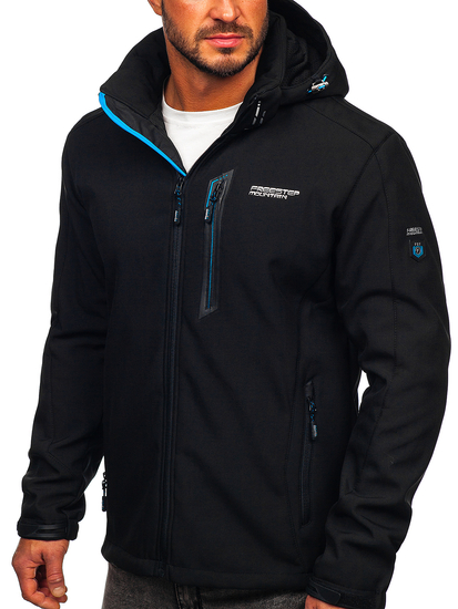 Geacă softshell negru-albastru Bolf WX061