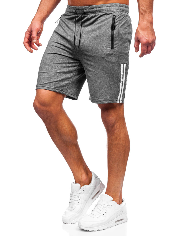 Pantaloni scurți de training grafit Bolf 68020