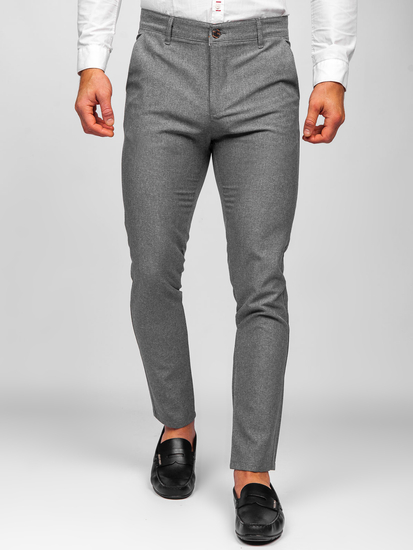 Pantaloni chinos gri Bolf 0016