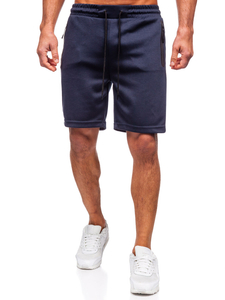 Pantaloni scurți de trening pentru bărbați bleumarin Bolf 17K533