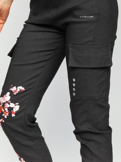 Pantaloni joggers cargo grafit dame Bolf AF5120ND