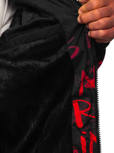 Geacă de iarnă matlasată roșie Bolf 27M8102