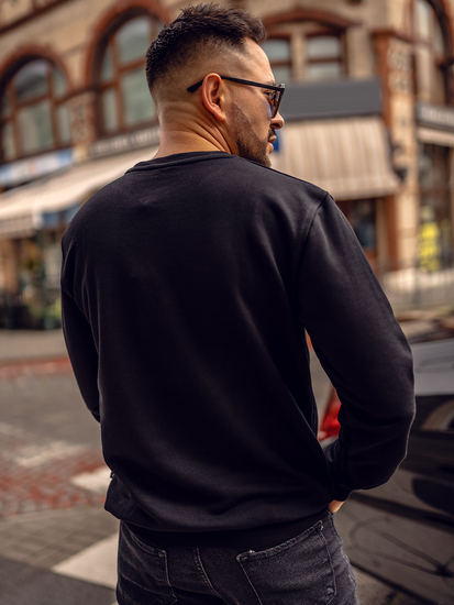 Bluză cu imprimeu neagră Bolf 6445A