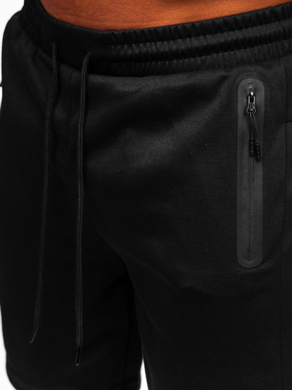 Pantaloni de trening negri pentru bărbați Bolf 17K533