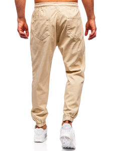 Pantaloni cargo joggers bej Bolf 001