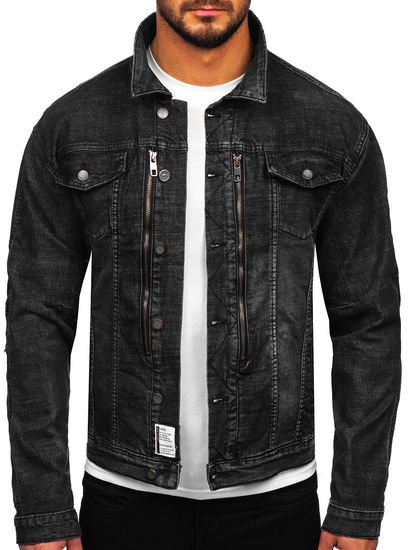 Geacă de blugi neagră Bolf MJ508N