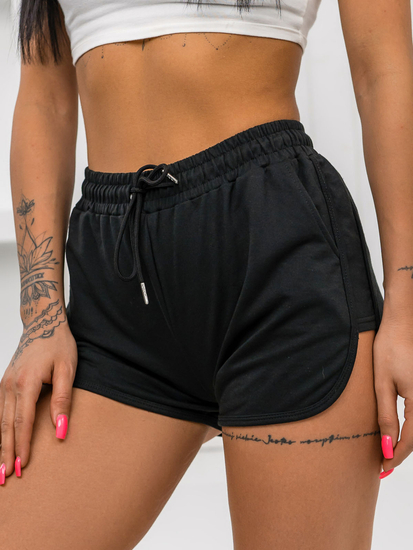 Pantaloni de trening negri de dama Bolf 8K951